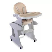 Silla Comer Bebe Tirrenia Mecedora 3 En 1 Alturas Posiciones Color Beige