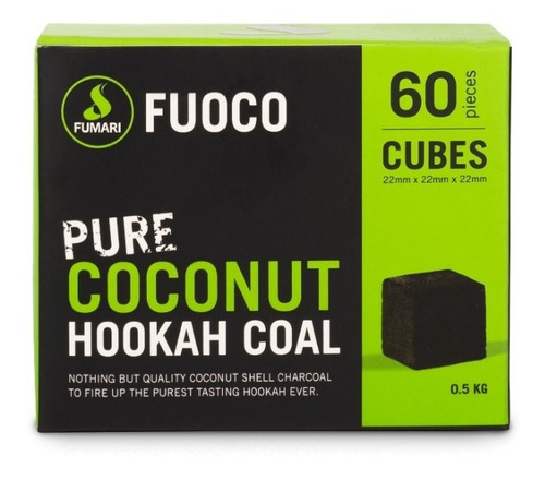 60 Carbones De Coco Para Narguila O Hookah  - Fuoco 0.5kg