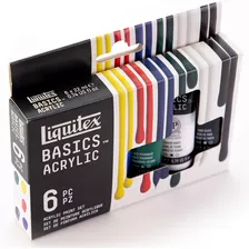 Tinta Acrílica Profesional Liquitex Juego 6 Colores Primario