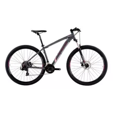 Bicicleta 29 Oggi Hacker Sport 2024 21v Cinza Rosa