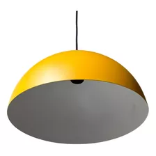 Italiano Lustre Pendente Anke Laranja Branco Led E27 34cm