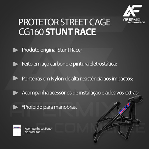 Protetor De Motor Stunt race Titan Fan Start 160 peça original street cage