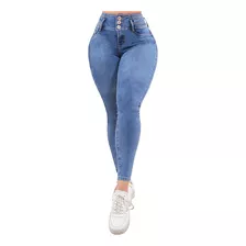 Jeans Pantalones Colombianos Dama Mujer Mezclilla Premium