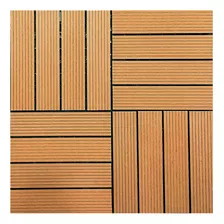 Deck Modular Madeira Ecológica Wpc 11 Peças De 30x30cm (1m²)