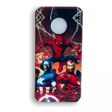 Funda De Celular Compatible Motorola G6 Antigolpe Superheroe