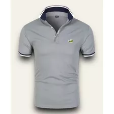 Lacoste Remera Polo Gris, Muy Buen Género, Excelente Calidad