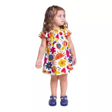 Vestido Infantil Malha Menina 01 Ao 08 - Kyly