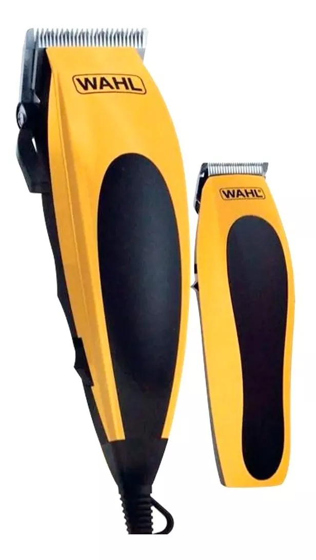 Máquina Wahl Combo Cortadora + Terminadora Clip Groom 22pzas Color Amarillo/negro