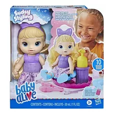 Boneca Baby Alive Sudsy Styling Salão De Beleza Loira F5112