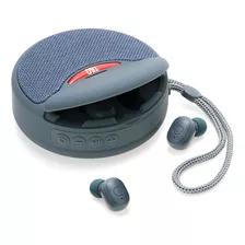 Parlante + Auriculares Tws Bluetooth Usb Pendrive Memoria