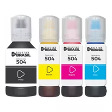 Tinta Compatível P/ Epson 4 Refil 504 L4150 L4160 L4260 Cmyk