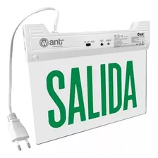 Letrero Led De Salida Emergencia Acrílico Y Batería Respaldo