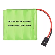 Bateria 4.8v Aa 2700mah Com Conector Futaba Ni-mh - 4s Aa