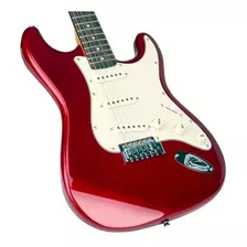 Guitarrra Strato Sx Vintage Sst62 Car Candy Apple Red Strat Cor Vermelho Orientação Da Mão Destro