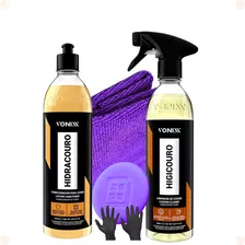 Kit Limpeza Automotiva Bancos Couro Vonixx 500ml Hidrata