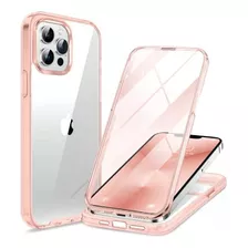 Funda Miracase Para iPhone 13 Pro Max- Transparente Rosado