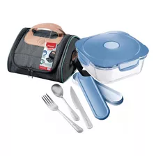 Set Maped Lunchera Térmica + Porta Alimentos + Cubiertos 