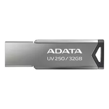 Memoria Usb Adata Uv250 Auv250-32g-rbk 32gb 2.0 Plateado