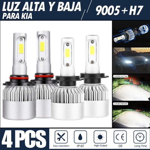 Kit De Focos Led 8000lm Luz Alta Y Luz Baja Para Kia Foto 9