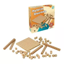 Material Dourado 111 Peças Brinquedo Didático Pedagógico Nig