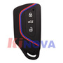 Funda De Volante Redonda De Fibra De Carbono Para Skoda