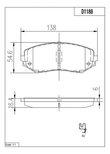 Balatas Severe Duty Del Suzuki Grand Vitara V6 2.7l 06/08 Foto 2