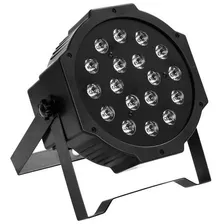 Refletor Par Led Rgb 18 Leds Slim Digital Festa A Unidade