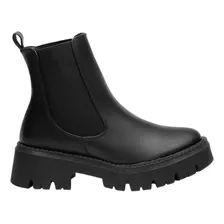 Botas Chelsea Mujer Urbana Combat Matilda Negro Fareli