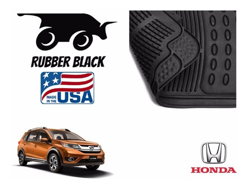 Kit Tapetes 3 Filas Honda Br-v 2020 Rubber Black Original Foto 5