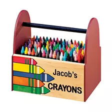 Caddy De Crayones De Madera Personalizado