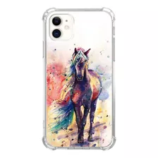 Carcasa De Caballo De Acuarela Para iPhone 12/12 Pro, Funda