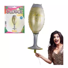 Globo Forma Copa De Brindis Champagne Cotillon Decoracion