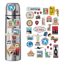 Etiquetas Sticker Viajes Travel Aptas Para Termo Notebook