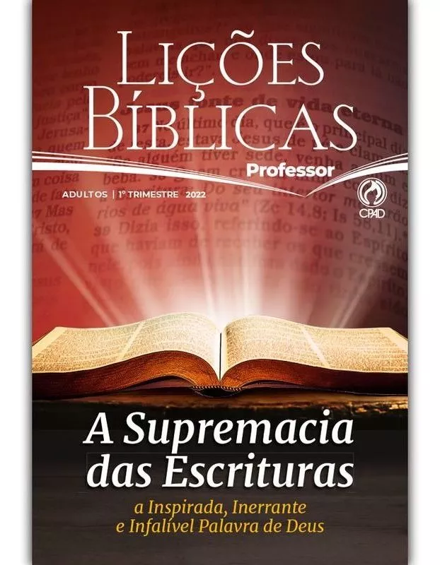 Revista Lições Bíblicas Ebd Adulto Professor Cpad Jan 2022