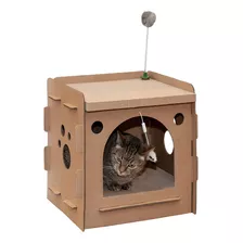 Muebles Para Gatos Corrugado Gato Rascador Escondite