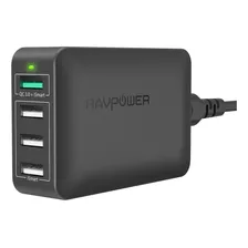 Usb Fast Charger 40w 4-port Qc 3.0 Fast Charger Desktop...