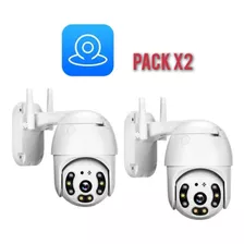 Pack X2 Cámaras Hd Ip Wifi Exterior Anti Agua App Yoosee