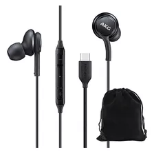 Audifonos Alámbricos Akg Samsung Tipo C Micrófono Negro