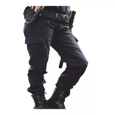 Pantalón Táctico Policía Ripstop Antidesgarro Negro