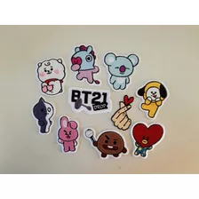 10 Parches Bts Bt21 Korean Love Finger Bordados Adheribles