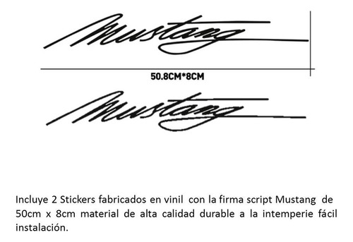 Letras De Vinil Stickers Para Ford Mustang Gt Shelby Tuning Foto 4