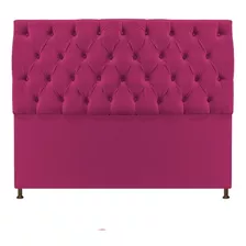 Cabeceira Sofia 140 Cm Casal Suede Pink - Amarena Móveis