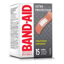 Curativos Band-aid Ultra Proteção 5x Mais Resistentes 15un