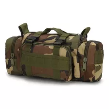 Bolsa Pochete Masculina Tática De Cintura Militar Com Alça Cor Camuflada