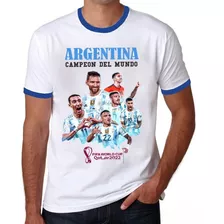 Remera Argentina Campeón Del Mundo Qatar 2022