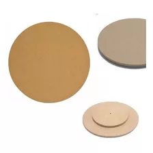 Prato Giratório Para Centro De Mesa 38cm Mdf Cru Promo Frete