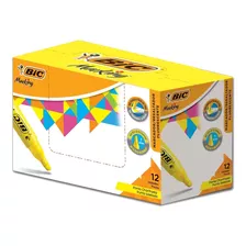 Destacador Amarillo Bic Marking 12 Unidades