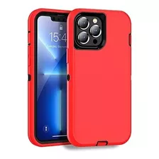 Funda Mxx Para iPhone 13 Pro Max-rojo/negro