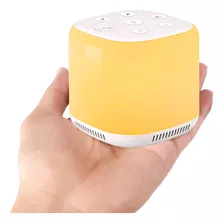 Aparelho De Som Bebe Ruido Branco Dormir Ninar + Luz Led Rgb