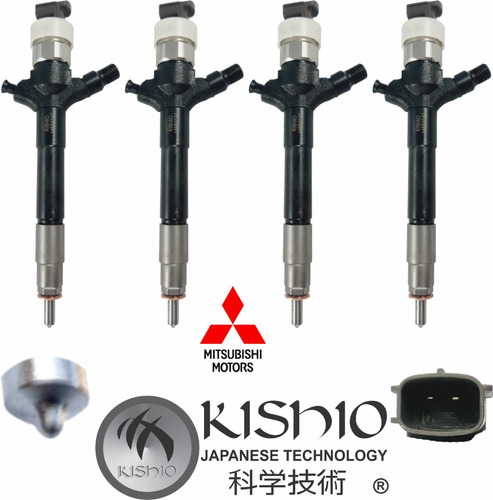 4 Inyectores Diesel Filtro Mitsubishi L200 Triton 2.5 05-14 Foto 5